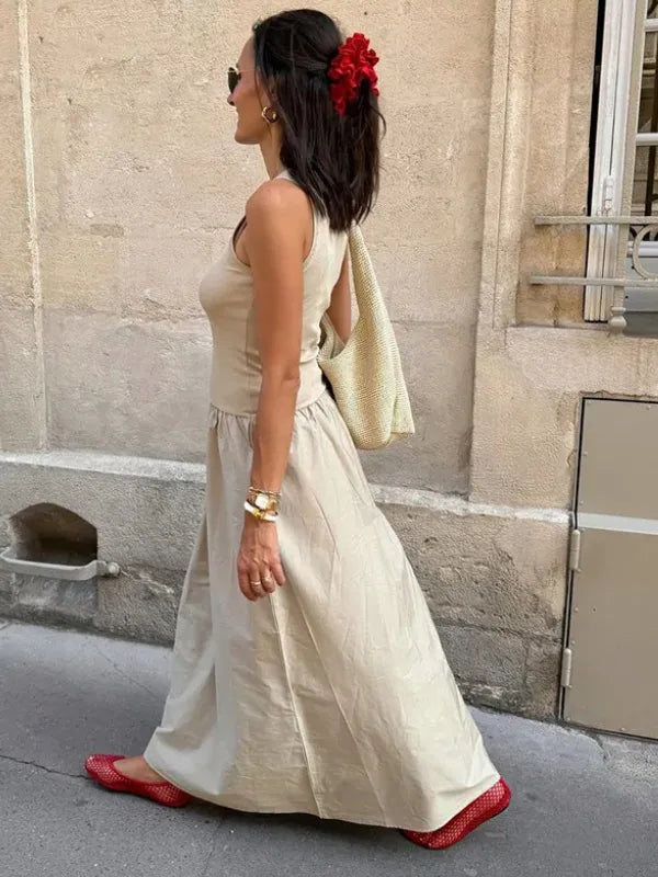 Vestido Midi London Nude