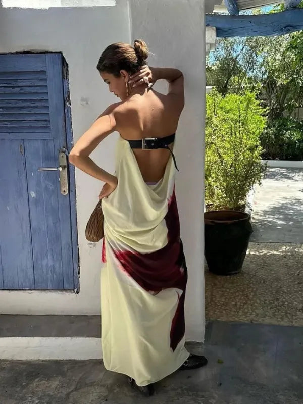 Vestido Tomara que Caia com Detalhe de Fivela Amarílis