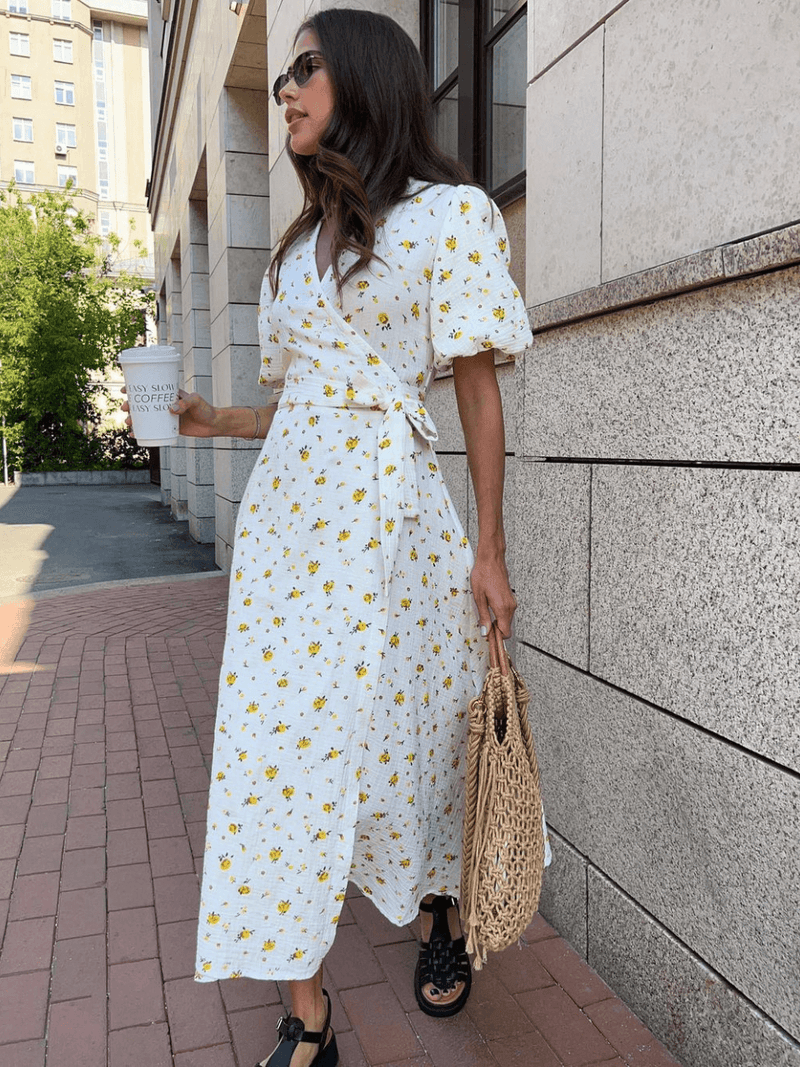 Vestido Longo Floral Madalena