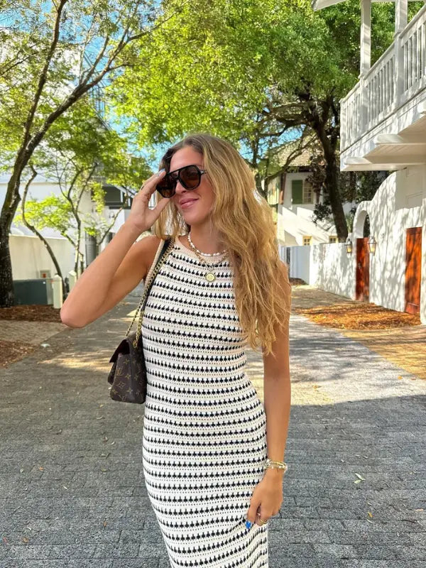 Vestido Midi Long em Tricô Christina