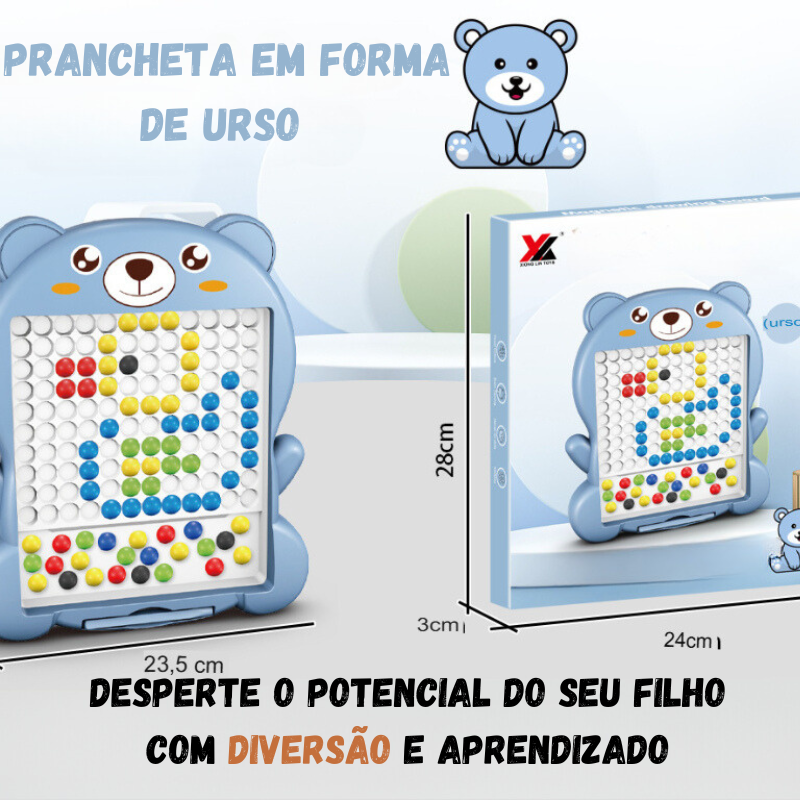 Prancheta magnética infantil para desenho