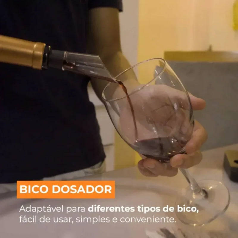 Abridor de Vinho Elétrico + 3 Brindes Grátis