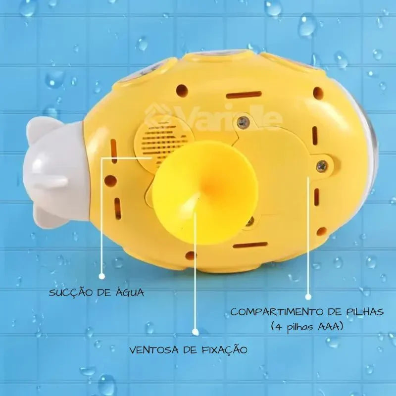 Brinquedo de Banho Submarino Borrifador de Água Infantil - Divertido e Educativo