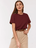 Camiseta Básica Feminina em Algodão Nina (Outlet)