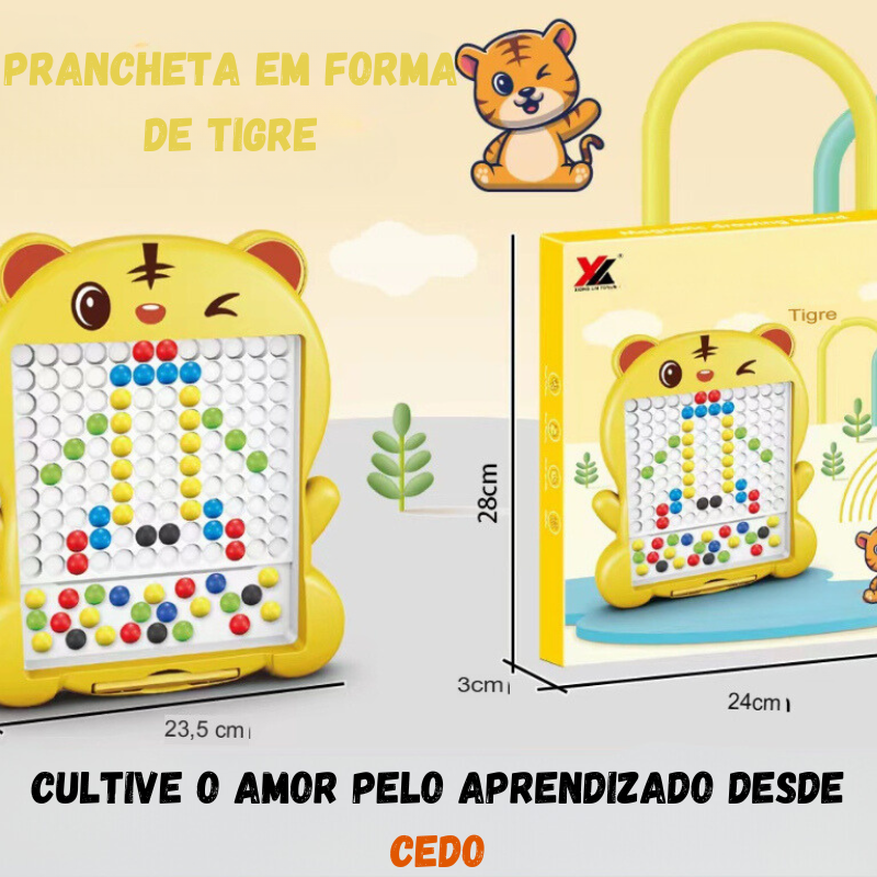 Prancheta magnética infantil para desenho